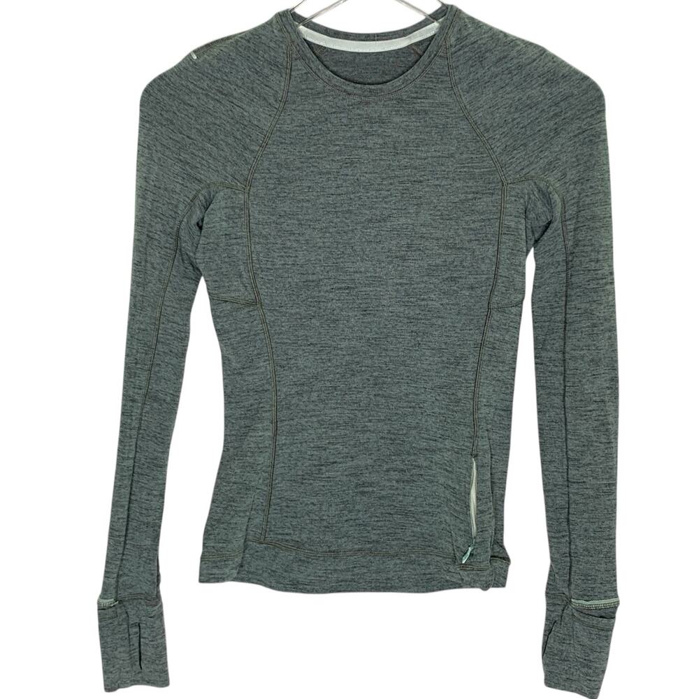 Lululemon Its Rulu Run Long Sleeve Shirt 2 Tri Colour Rulu Delicate Mint